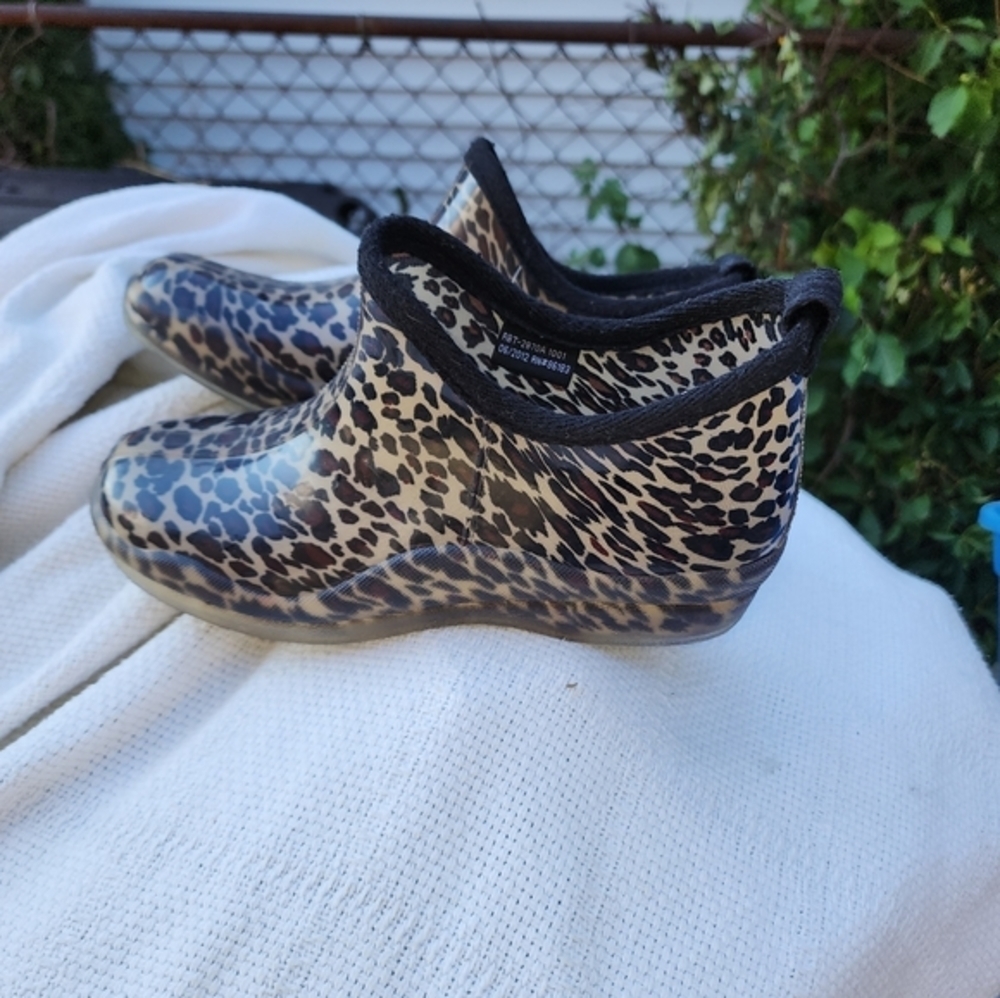 Capelli Leopard pixie rain‎ boots 9.5/10 - Picture 4 of 9